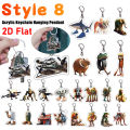 Tung Tung Tung Sahur Acrylic Keyring Italian Brainrot Anime Keychain Kids Cartoon Cute Key Ring Funny Meme Bag Pendant Gift 2025. 