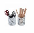 1 PC High Quality Metal Made Office Organizer Round Cosmetic Pencil Pen Holders Stationery Container Office. 