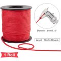 3mm 54yard Red Parachute Cord Nylon Rope Cord Braided Lift Shade Cord Blinds String Wind Chime Cord Replacement for Camping. 