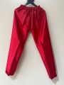 Red Color Two Piece Silk Pajamas Set With Feather For Women. 