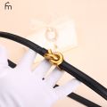 Real Leather Knot Belt for Women, Fashionable Belt with Buckle, Dress and Jeans Belt. 