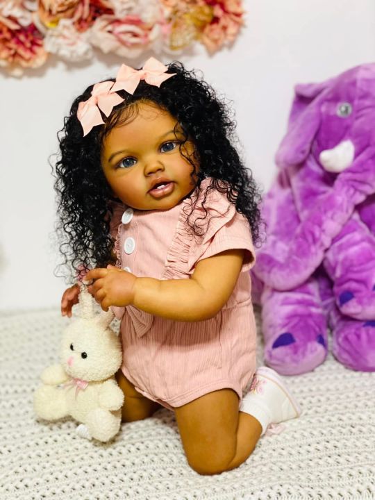 NPK%2024%20Inch%20Reborn%20Baby%20Doll%20Dark%20Brown%20Skin%20Lifelike%20Toddler%20Lottie%20Newborn%20Princess%20Girl%20Soft%20Touch%203D%20Art%20Doll%20-%20Image%202