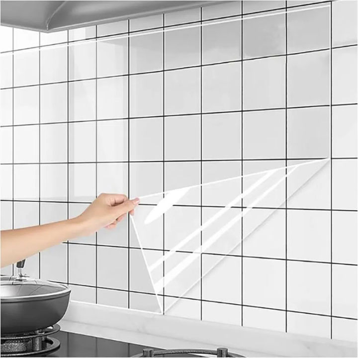 Film Adhésif Transparent Pour Cuisine - Anti-graisse, Résistant à La Chaleur, Facile à Poser