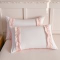 3 Piece Sheet Set  pink bowknot duvet cover Set ， comfortable Bedding Set Bedspread for All Season. 