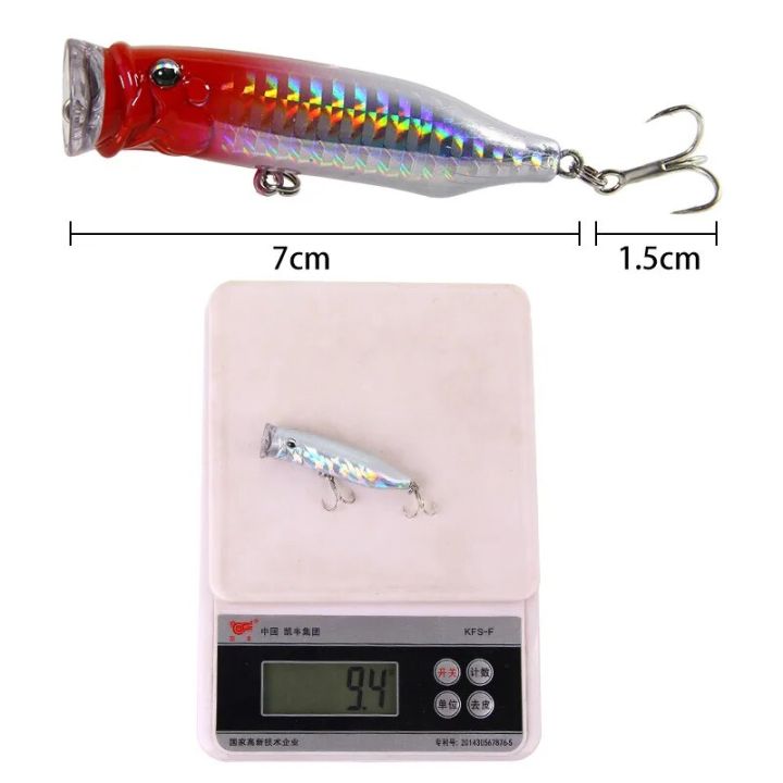 1Pcs%20Fishing%20Lures%207cm/9.4g%20Popper%20Bait%202024%20New%20Topwater%20Plastic%20Artificial%20Hard%20Bait%20Crankbait%20Wobblers%20Perch%20Fishing%20Tackle%20-%20Image%203