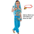 Kids Belly Dance Costumes Set Oriental Dance Girls Belly Dancing India Belly Dance Clothes Bellydance Child Kids Indian 6 Colors.