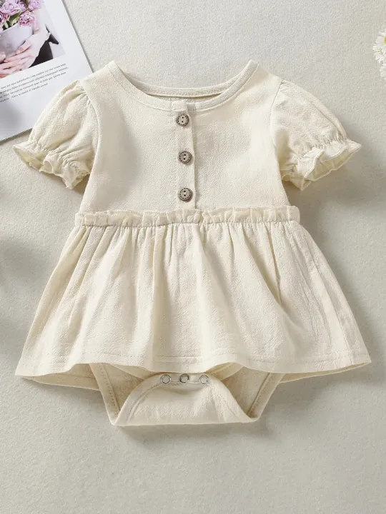 2026%20female%20infant%20spring%20and%20summer%20triangular%20Romper%20multi-color%20short-sleeved%20Romper%20-%20Image%204