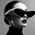 New Alien Uv Resistant Sunglasses, Punk Goggles, Futuristic Y2k Large Frame Integrated Sunglasses 7751. 