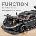 Simulation 1:24 Jesko Car Model Alloy Car Model Sports Car Children's Toy Car Collection Ornaments Boy Birthday .