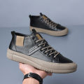 Sneakers Fashion Man Leather Men's Flat Shoes Height Increasing Shoes Lace-Up High Quality Men Sneakers for Men Luxury 2026. 