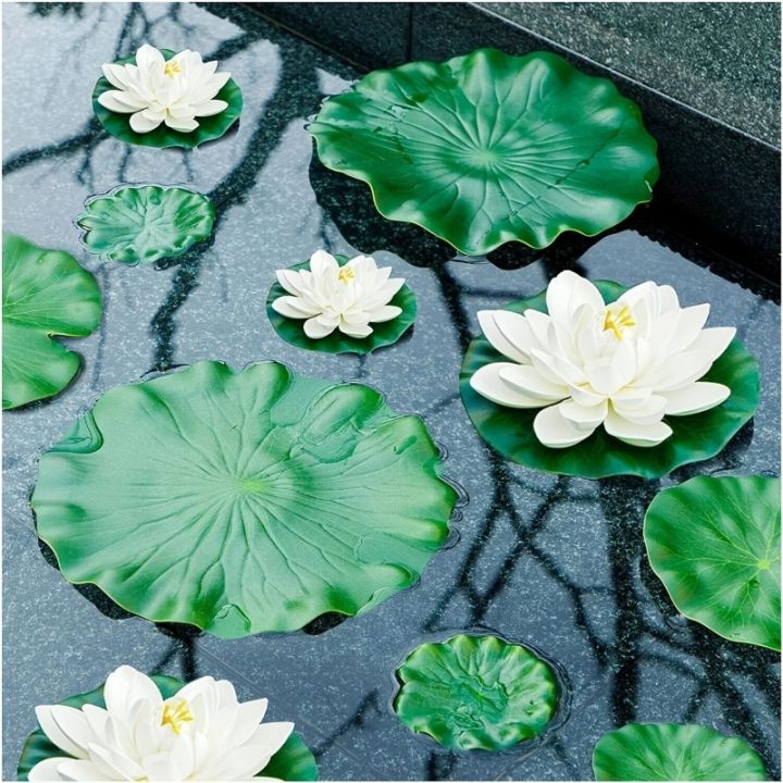 5/7pcs,%20Artificial%20Lotus,%20Realistic%20Water%20Floating%20Foam%20Lotus,%20Fake%20Water%20Lily%20Leaves,%20Home%20Garden%20Yard%20Pond,%20Home%20Decor%20-%20Image%202