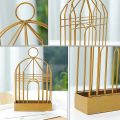 1pc Fireproof Mosquito Coil Holder – Wrought Iron Hanging Birdcage Design. 