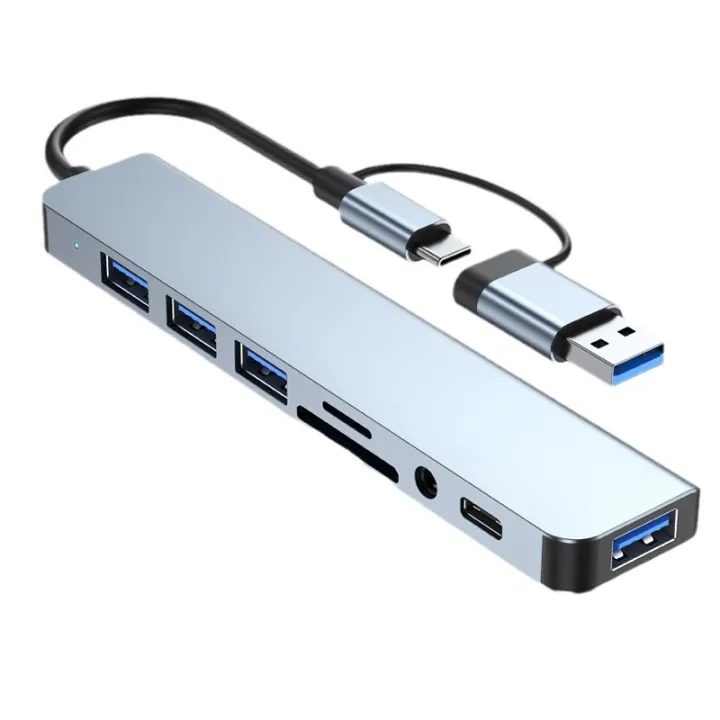 8%20in%202%20USB%20+Type%20C%20HUB%20Docking%20Station%20with%203.5mm%20Audio%20Jack%20Adapter%20for%20Micro%20SD%20Card%20Reader%20Laptop%20Tablet%20Phone%20Disk%20Converter%20-%20Image%207