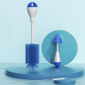 360 Degree Rotation 3 in 1 Silicone Baby Bottle Pacifier Brush Wash Water Cup Container Straw Cleaning Brush Set. 