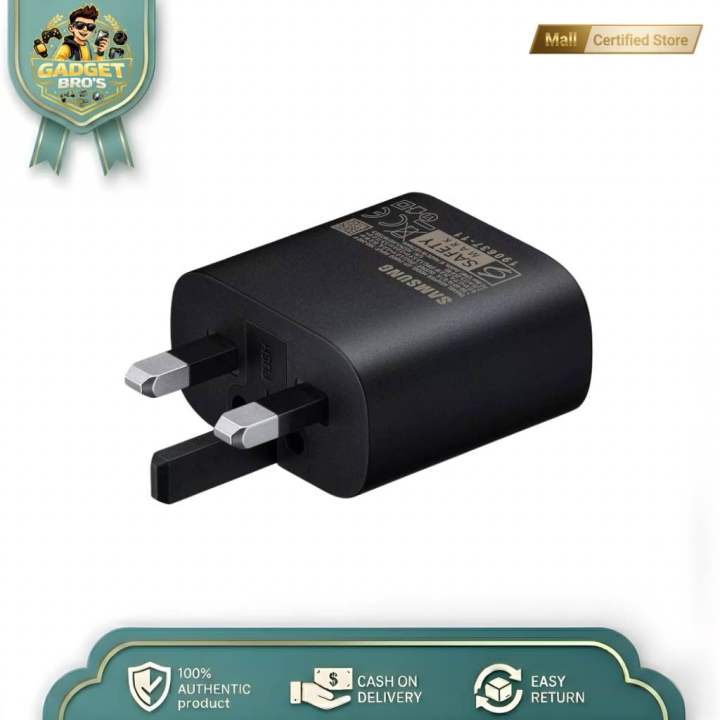 Samsung TA800 UK 25W Type-C PD Charger (Original 1Year replacement Warranty)