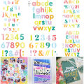 Alphabet And Number Symbol Cutting Dies Bold Basic Alphabet Up Downtown Letters Die Cut For DIY Scrapbooking Card Making Craft. 