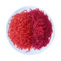 100pcs/Bottle Realistic Tackle Soft Lure Bass Bream Bloodworm Fishing Lure Earthworm Worm  Red Worms Baits Fishy Smell. 