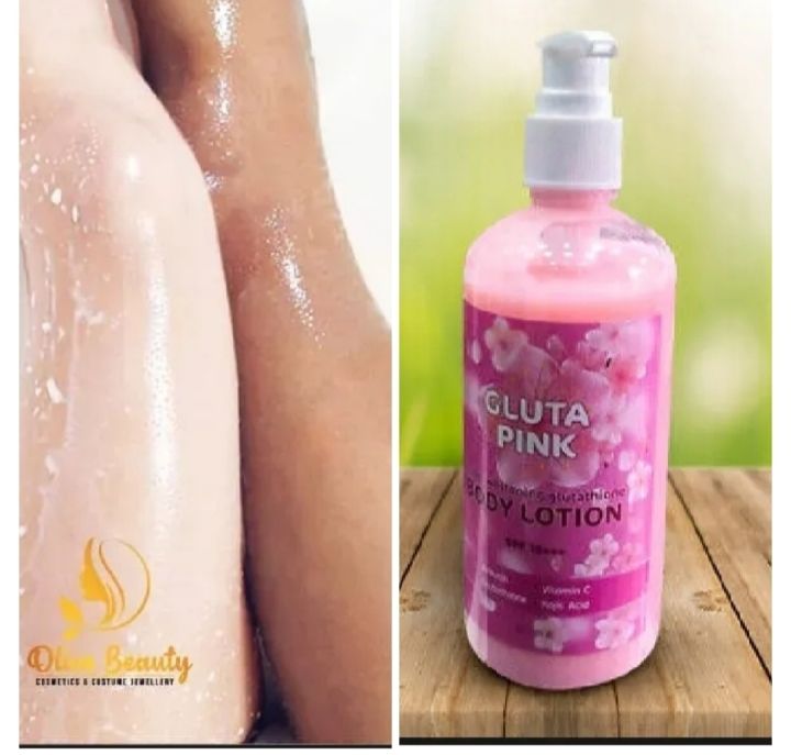 Gluta Pink Body lotion 300ml Contains Arbutin Vitamin C Glutathione