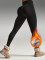 Women'S High-Waisted Butt-Lifting Leggings - Soft Fleece-Lined, Tummy Control, Stretchy & Comfortable for Fall/Winter, Black. 