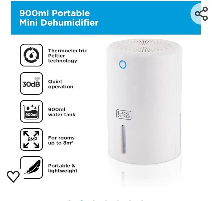 Dehumidifier 900ml portable