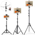 150/200cm Tripod for Tablet and Phone Aluminum Tripode Tablet Floor Ipad Tripod Stand with Smartphone & Tablet Holder Mount. 