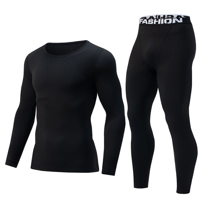 2-piece%20Autumn%20And%20Winter%20Solid%20Color%20Fashionable%20Casual%20Base%20Set%20Slim%20Fit%20Sports%20Fitness%20Long%20Sleeved%20Pants%20Warm%20Underwear%20Set%20-%20Image%203