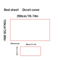 1/3 Pack Set Includes (1 Pillowcase + 1 Bed Sheet + 1 Duvet Cover) Disposable Bed Sheet, Duvet Cover, Pillowcase, Thickened Hotel Travel Bedding, Dirt-Resistant, Easy to Carry, a Blessing for Those Who Are Hygienic, No-Wash, Sterilized, Safe to Use, Co.... 