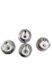 Inside Mount Curtain Rod Bracket Socket for Window Frame Closet and Shower Curtain Rod Pole End Support 2 Pieces For 3/4inch to 1inch. 