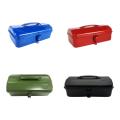 Portable Tool Box Lockable Empty Box Sturdy Versatile Metal Tool Box Iron Tool Organization Chest Maintenance Tool Storage Box. 
