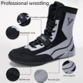 New Pro Wrestling and Boxing Shoes, Men's Mesh Breathable Training Flying Wrestling Boots Lightweight Sneakers. 