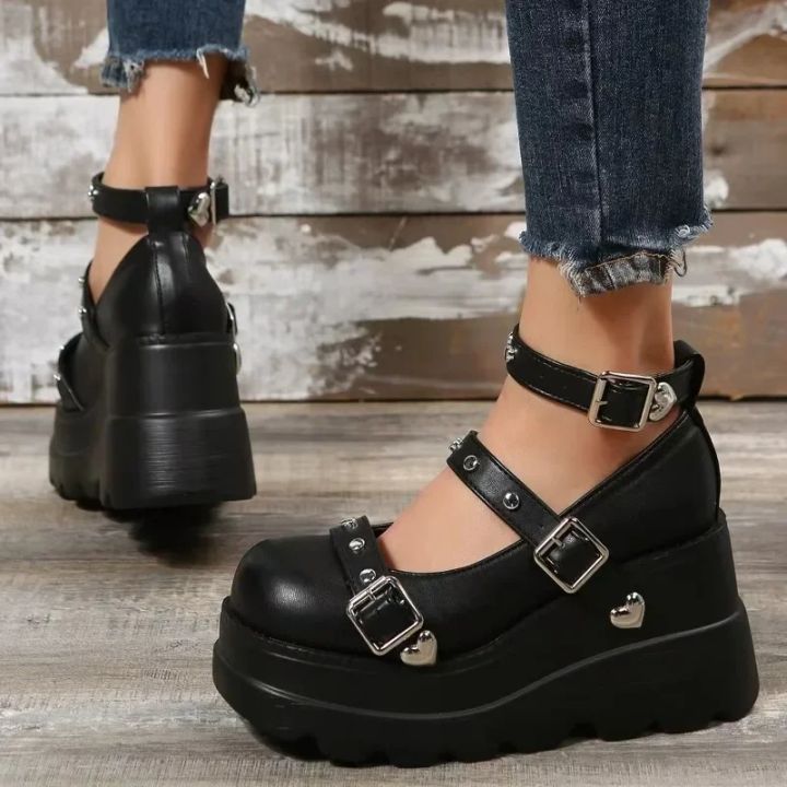 Women%20Pumps%20Mary%20Jane%20Super%20High%20Heel%20Platform%20Wedge%20Spring%20Ladies%20Sandals%20Belt%20Buckle%20Classic%20Sweet%20Punk%20Female%20Lolita%20Shoes%20-%20Image%204