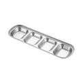 Stainless Steel Divided Dip Bowls Sauce Plate Seasoning Dipping Condiment Tray for BBQ Vinegar Spice Ketchup Salt Sugar Flavor. 