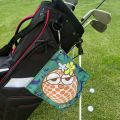 New High-quality Golf Towel,  Double-sided Printing, Retractable Hook, Quick-drying, Machine Washable, Suitable for Golf Bag. 