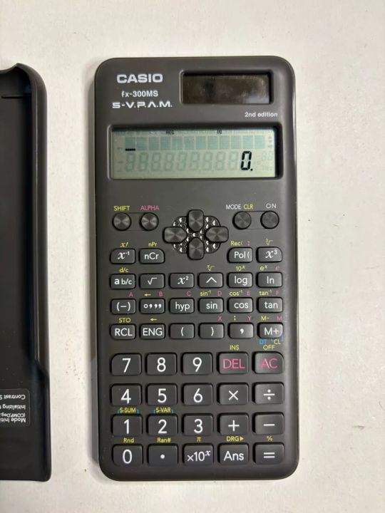 (B). original fx-300MS S-V.P.A.M. 2nd Edition Scientific Calculator with Cover