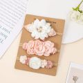 Baby Girl Headband set Cute Baby Elastic Hair Band  Flower Toddler Headbands Headwear Kids Accessories 3pcs/set. 
