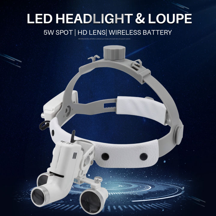 2.5X/3.5X%20%20Dental%20LED%20Light%20Lamp%20Binocular%20Loupes%20Brightness%20Spot%20Adjustable%20Dental%20Lab%205W%20Headlamp%20For%20Surgical%20Headlight%20-%20Image%206