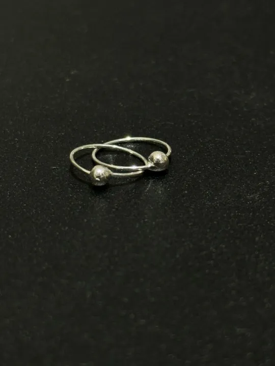 Nose%20Ring%20Fine%20Silver%20Chandi%20Nose%20Ring%20Tiny%208mm%20Septum%20Septo%20Thin%2025g%200.4mm%20BCR%20Ball%20Fix%20One%20Side%20-%20Image%204