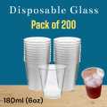 Disposable Drinking Glasses Cups Transparent Plastic. 