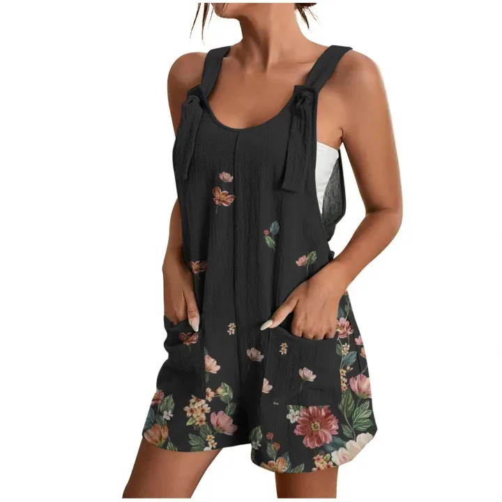 Rompers%20for%20Women%20Summer%20Wide%20Leg%20Jumpsuits%20Tie%20Knot%20Strap%20Shorts%20Romper%20Comfy%20Casual%20Overalls%20with%20Pockets%20-%20Image%202