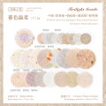 JIANQI 50 pcs Craft Vintage Scrapbooking Paper Kawaii Art Junk Journal Deco Sticker rotundity emboss DIY Material Paper. 