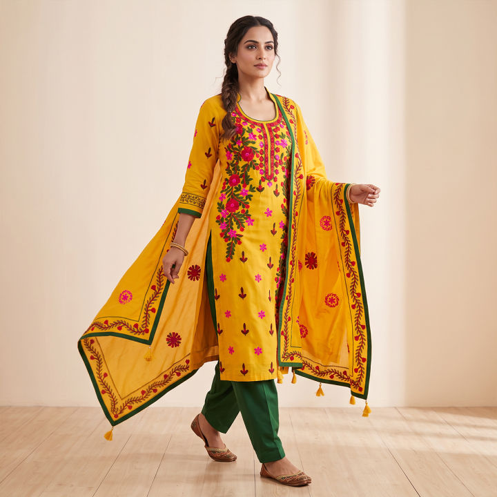 One Piece Dress For Woman Multicolour Stylish Full Length Gown For Ladies Daily Wear