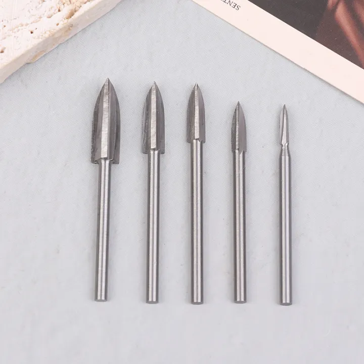 NEW%205/6PCS%20HSS%20Wood%20Carving%20Bit%20Set%20For%20Rotary%20Tools%20Precision%20Engraving%20Wood%20Carving,%20Root%20Carving,%20And%20Nuclear%20Carving%20-%20Image%207