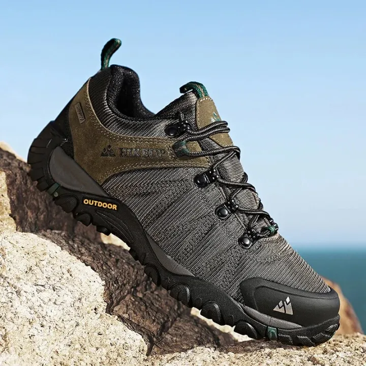 HIKEUP%20Four-Season%20Men's%20Hiking%20Shoes%20Outdoor%20Sports%20Genuine%20Leather%20Wear-Resistant%20Climbing%20Shoes%20Rubber%20Sole%20Trekking%20Sneaker%20-%20Image%204