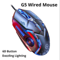 G5 Mute Wired Mouse Six Keys Luminous Game E-Sports Machinery Computer Accessories Cross-Border Delivery. 