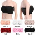 Summer Breathable Mesh Invisible Strapless Chest Wraps Tube Tops Sexy Strapless Crop Top Bra Lady Bandeau Boob Tube Brassiere. 