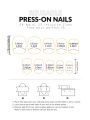 24Pcs Short Size French Blue Black Gradient Classic Versatile Girls Women Full Coverage Wearable Fake Nails Set. 