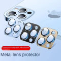 2PCS Camera Lens Protector For iPhone 11 15 14 12 13 Pro Max Titanium Metal Camera Cover Screen Metal Glass For iPhone 14 15 Pro. 