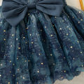 Summer Baby Girl Dress Bow Sequined Sleeves Princess Tulle Dress for Kids Girl Dance Party Gown Summer Clothes.
