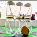 500ml Glass Jar with Metal Lid, 6Pcs Pack. 