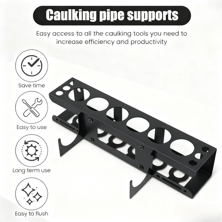 Caulking Tube Rack Metal Grease Tube Rack Wall Mounted Sealant ...